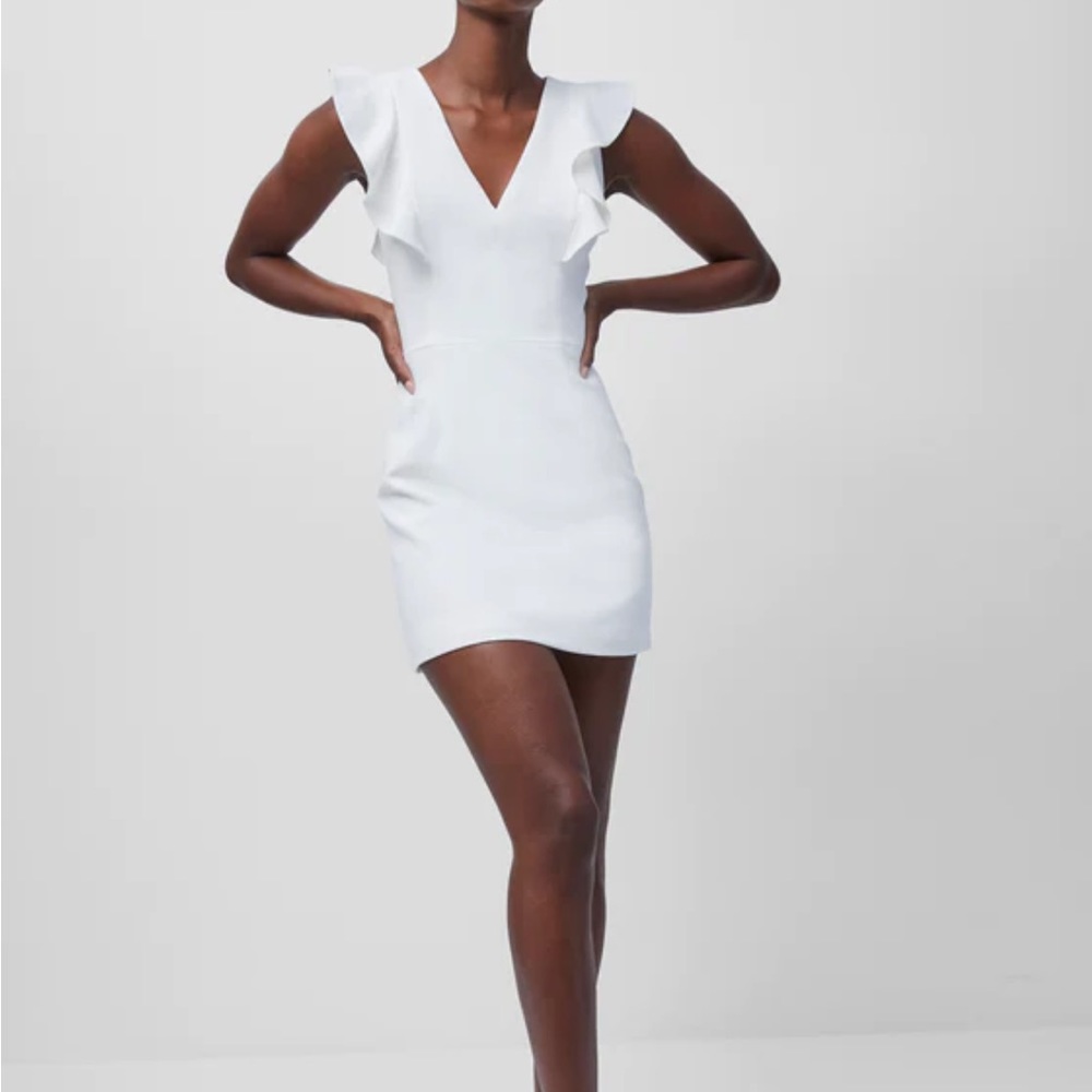 French Connection Whisper Ruffle Minidress